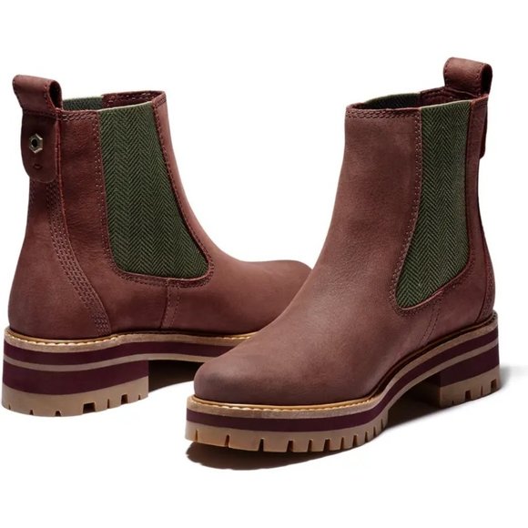 Timberland Shoes - Timberland Courmayeur Valley Chelsea Boot in Burgundy